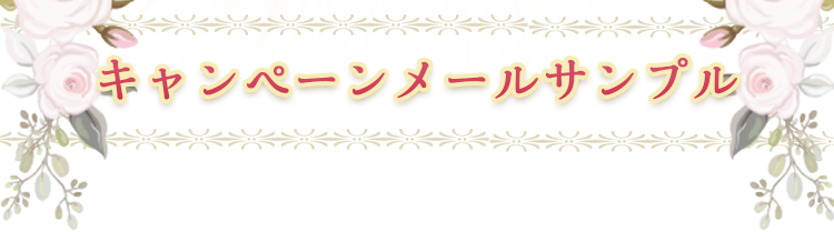 キャンペーンメールサンプル